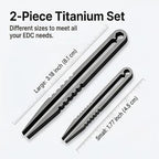 Edc Tweezers, Titanium Tweezers 2pcs Mini Titanium Tweezer Portable Survival Pick Up Tweezer Survival Camping Outdoor Gadget Travel Mini Tool