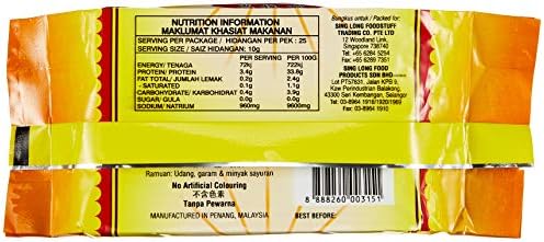 Sing Long Belacan Shrimp Paste, 1 Packet, 250g, Manufactured in Penang, Malaysia [Air Flown from Singapore]