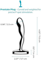 b-Vibe Stainless Steel Anal Beads Prostate Massager Anal Plug Toy, Sex Toys for Adults (Prostate Plug 300g)