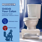 6.8 Inch Toilet Stool for Bathroom,Hoissuem Non-Slip Potty Stool for Pooping,Hoissuem Toilet Step Stool for Adults/Seniors/Kids