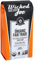 Wicked Joe Organic Coffee French Decaf Ground, Coffee, 12 Oz