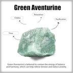 Green Aventurine Raw Stones 1PC, Gemstones Raw Stones and Healing Crystals, Hand Carved Natural Pocket Raw Crystals for Decoration Tumbling, Garden, Home Decor(1.18"-1.97")