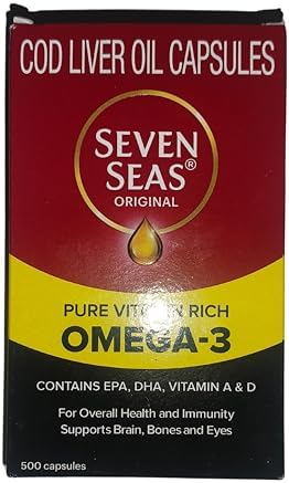 Seven Seas Cod Liver Fish Oil 500 Capsules