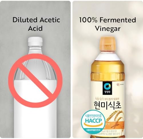 Chung Jung One O'Food Premium Korean Vinegar, Kitchen Essential Pantry Staple, Perfect for Salads (Brown Rice, 500ml)