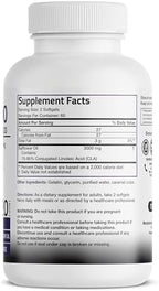 Bronson CLA 3000 Extra High Potency Supports Healthy Weight Management Lean Muscle Mass Non-Stimulating Conjugated Linoleic Acid 120 Softgels