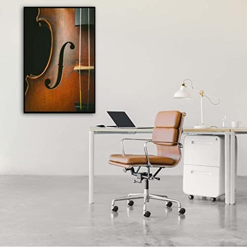 Generic Violin Canvas Wall Art Print, 16"X24", Classic Music Poster for Living Room