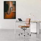 Generic Violin Canvas Wall Art Print, 16"X24", Classic Music Poster for Living Room
