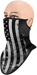 Obacle Neck Gaiter Face Mask with Ear Loops Bandana Face Mask Scarf Face Cover for Men Women