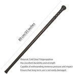 Cane Hiking Stick Mountaineering Stick Black Walking Hiking Men and Women 35 inches