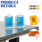 12 Pcs X-Ray Markers with Lead L & R Letters X-ray Markers in Radiology Small Rectangle Generic Marker for Radiology Nurses Doctors Orthopedic Student Teachers Gifts
