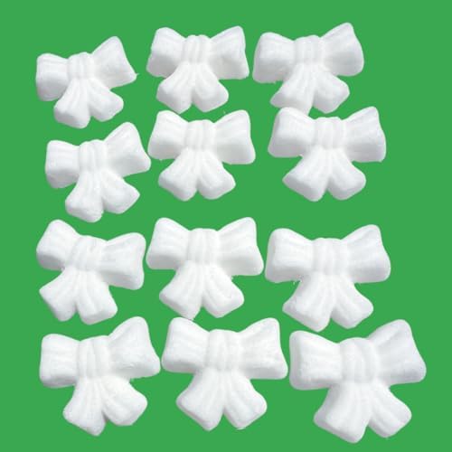 Ready to Use Sugar Decoration Toppers For Cake Cupcakes Cookies and More (White Bow)