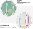 4pcs Boys and Girls Toothbrush u Shaped Soft Bristles Training Brush for 3-6 Years Old Care Tool for Children