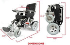Porto Mobility Ranger The Beast Ultra Heavy Duty Foldable Electric Wheelchair Holds 500lbs 400W Horse Power Dual Motor Folding All Terrain Power Wheelchair