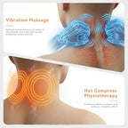 Yunari 3 in 1 Neck Massager Pillow with Heat, 2026 Latest Patented Cervical Neck Hot Compress Pillow for Shoulder Pain, Deep Tissue Pain Relief and Hump Corrector for Men and Women and Teenager, 1PC
