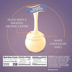 Lindt LINDOR White Chocolate Assorted Chocolate Candy Truffles with Smooth, Melting Truffle Center, 15.2 oz. Bag
