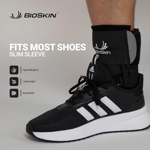 BioSkin TriLok Ankle Brace - Sprained Ankle & Plantar Fasciitis Support, Figure-8 Stabilizer with FootLok Arch-Lift, Women & Men, Fits in Most Shoes, Lightweight & Hypoallergenic, HSA/FSA, X-Large