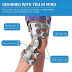 Ovation Medical Game Changer Unloader Knee Brace - Lightweight, Low Profile OA Knee Brace for Arthritis Pain and Support - Premium Knee Support for Medial and Lateral Knee Pain (Left)