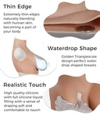 Silicone Breast Plate Forms Fake Boobs Breastplate High Collar Realistic Cosplay Drag Queen Transgender