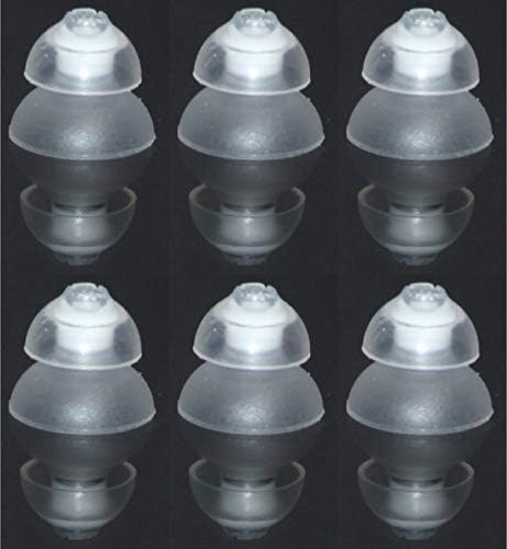 FCS Pack of 6 Click Dome for Siemens Signia RIC, Click CIC & Click ITC Hearing Aid (8/10mm Double).