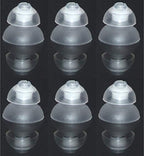 FCS Pack of 6 Click Dome for Signia, A&M, audibene, Audio Service, HearUSA, REXTON, TruHearing RIC and Instant Fit Click CIC/ITC Hearing Instrument. (8/10 Double Dome)