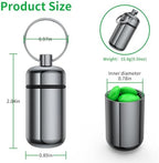 3 Pack Small Pill Box, Airtight Aluminum Alloy Pill Organizer Travel Pill Case for Purse Portable Medicine Box Bottle for Medication, Fish Oil, Supplements Storage