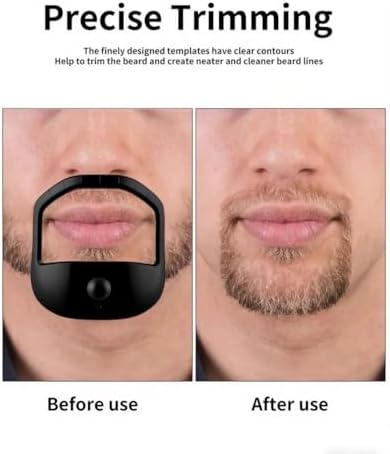 5 PCS Beard Shaper Set for Men - Goatee Shaper, Beard Lineup Tool, Beard Template & Stencil, Versatile Face Hair Styling Tool