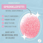 Sweets Indeed Valentines Day Dye-Free Pink Sanding Sugar | Natural Pink Decorating Sugar for Cakes, Cupcakes & Cookies | No Artificial Dyes, Gluten-Free | 3.35 ounces