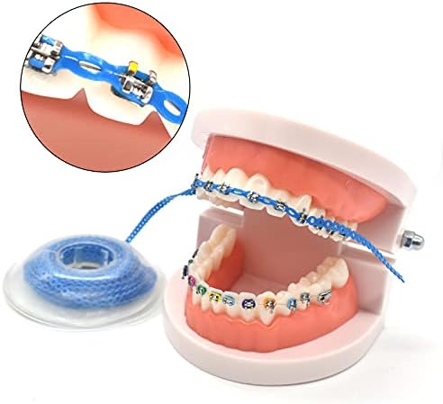 RZJZGZ 10 Pcs Dental Orthodontic Elastic Chain Power Chains Brace Orthodontic Spool Elastic Rubber Band(4.5M/PACK) (Long)