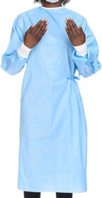 HALYARD 99284 Basics Non-Reinforced Surgical Gown, Sterile, Regular, Large (Case of 20)