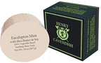 Henry Cavendish Eucalyptus Mint Shaving Soap with Shea Butter & Coconut Oil. Long Lasting 4 oz Puck Refill. Himalaya Fragrance. All Natural. Rich Lather, Smooth Shave. For Ladies and Gentlemen.
