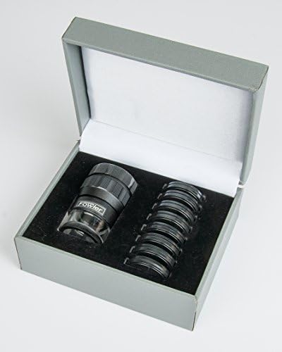 Fowler 52-664-009-0, 10x Pocket Optical Comparator Set with 9 Recticles