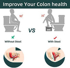 Foldable Toilet Stool, 7inches Healthy Bathroom Squatting Posture Poop Stool with Anti-Slip Feet, A Good Helper to Effective Relief of Constipation, Easy to Storage Toilet Squat Stool.