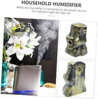 OUNONA Diffuser Moai Statue Air Humidifier for Home Durable Material Automatic Shut Off Level Control Decorative Humidifier for Relaxation and Skin Hydration