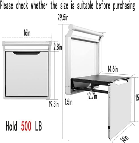 Foldable Wall-Mounted Stool Armrest,Shower Seat with Handle,Shoes Changing