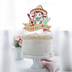 Little Senorita Birthday Cake Topper - Girl Baby Shower - Gender Reveal Baby Senoria On Her Way - Glitter Sombrero Mexican Fiesta Party Decoration