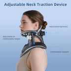 Neck Stretcher Cervical Traction, Adjustable Cervical Neck Traction Device, Neck Braces for Neck Pain and Support, Ergonomic Design for Home, Office & Travel Use - FSA Eligible/HSA Eligible