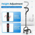Adjustable Stair Climbing Assist Cane for Seniors, Half Step Stair Walker Aid for Walking Up Down, Portable Stair Lift Cane, Stability Walking Sticks - Step Stair Assist Device for Safety & Mobility