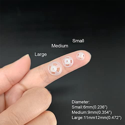 （10 pcs） Hearing Amplifier Dome Open Fit Ear Tip Earplug Earbuds for RIC Hearing Aids (M φ9mm)