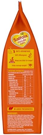 Saffola Masala Oats Classic Masala, 500 grams (17.63 oz) - Vegetarian