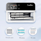 Insulin Refrigerated Cooler Box,Fahrenheit Temperature LED Display Touch Control Screen,TSA appoved Insulin Cooler case,Medication Refrigerated Storage Box（Small Fahrenheit)