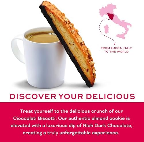 Nonni's Biscotti Value Pack with Larger Cookies, Cioccolati, Red, Cioccolati Roasted Almond, 33.25 oz