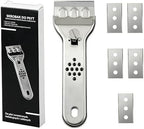 Multifunctional Stainless Steel Cleaning Scraper, Heavy Duty Handheld Scraper Tool with Sharp Blade, Sturdy Cleaning Knife for Removing Stains, Grease, and Adhesives from Kitchen, Stove, and Surfaces
