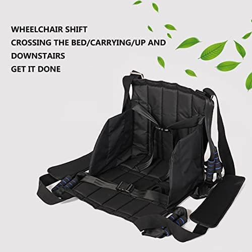 Patient Transfer Belt, Multi Purpose Toileting Hoist Sling, Double Handle Design Transfer Machine Sling, Thickened Waterproof Transfer Seat Cushion, for Elderly and Disabled