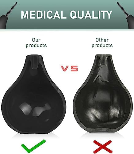 224ML Douche Enema kit Silicone, Reusable Enema for Constipation Cleaner for Men Women(Black)