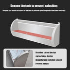 Stainless Steel Wall Mounted Men Urinal - Lengthened 100CM Commercial Urinal with Drain Pipe for Schools, Hospitals, Bars, Public Places