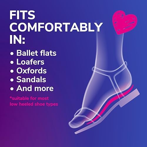 Dr. Scholl's Love Your Flats & Sandals 3/4 Length Insoles, All-Day Comfort, Relieve & Prevent Shoe Discomfort, Absorbs Shock, Arch Support