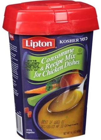 Lipton Consomme, Chicken Style Soup and Seasoning Mix, 14.1oz Canister with Resealable Lid