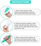 Fanwer Toilet Aids Tools,Long Reach Comfort Wipe,Extends Your Reach Over 15" Grips Toilet Paper or Pre-Moistened Wipes