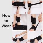 Adjustable AFO Foot Drop Brace | Comfortable & Lightweight Cushioned Ankle Foot Orthosis | Improve Walking and Mobility