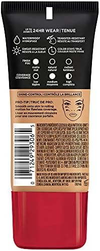 L'Oreal Paris Cosmetics Makeup Infallible Pro-Matte Liquid Longwear Foundation, Fresh Beige, 1 fl oz